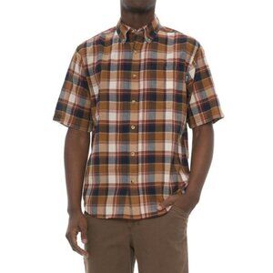 Mens Woolrich Timberline Madras Shirt - Short Sleeve Size: S NWT